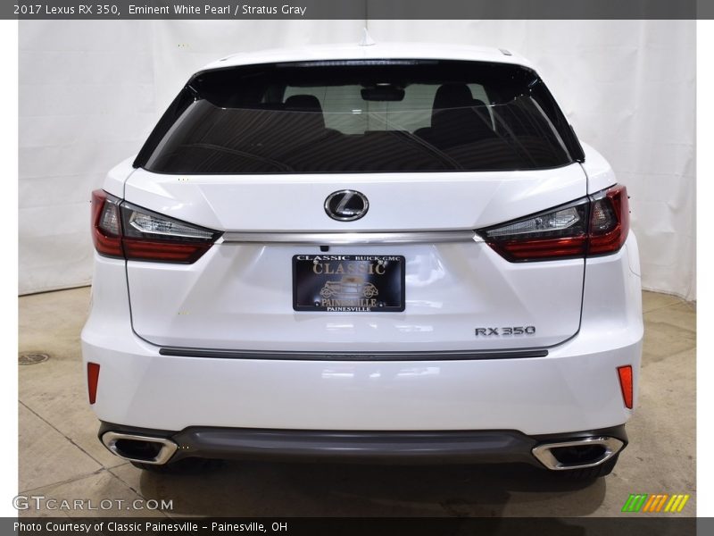 Eminent White Pearl / Stratus Gray 2017 Lexus RX 350