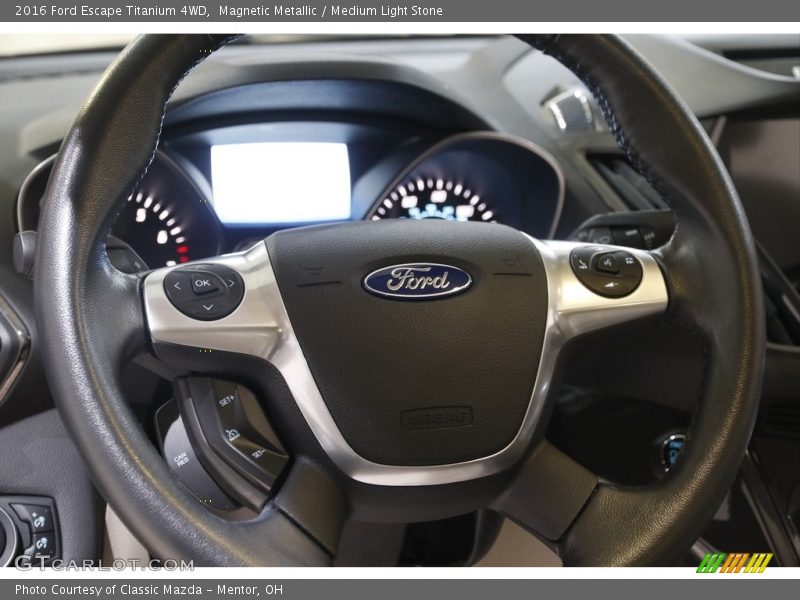 Magnetic Metallic / Medium Light Stone 2016 Ford Escape Titanium 4WD