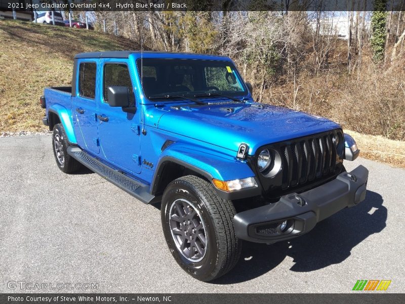 Hydro Blue Pearl / Black 2021 Jeep Gladiator Overland 4x4