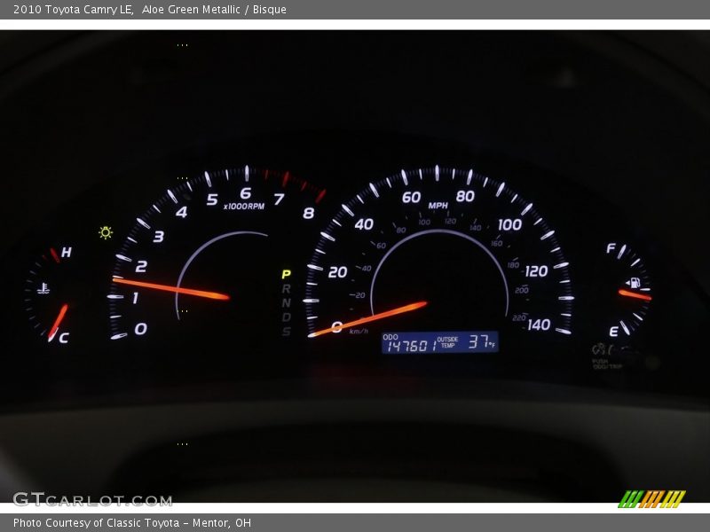 Aloe Green Metallic / Bisque 2010 Toyota Camry LE