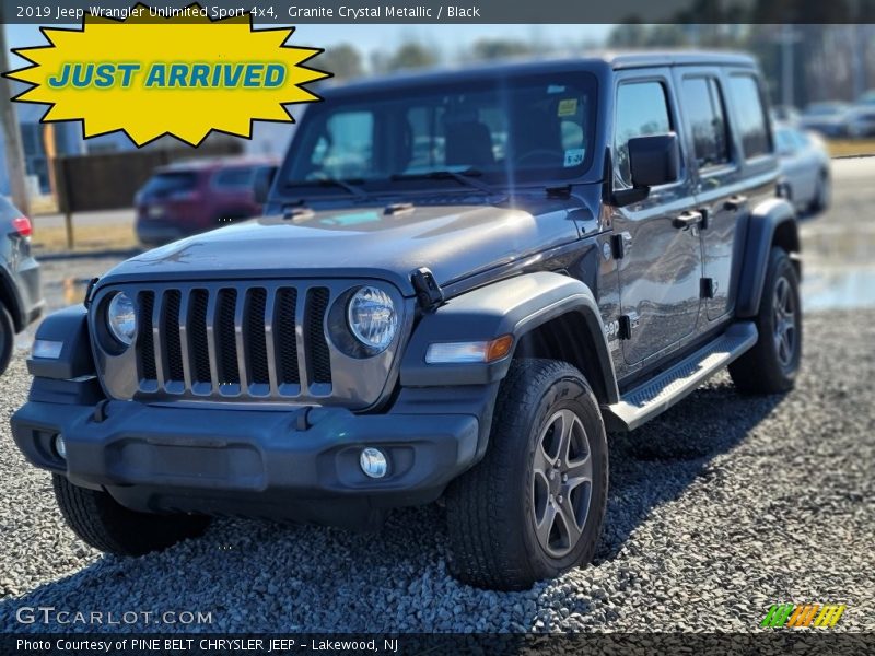 Granite Crystal Metallic / Black 2019 Jeep Wrangler Unlimited Sport 4x4