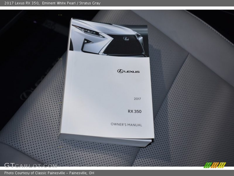 Eminent White Pearl / Stratus Gray 2017 Lexus RX 350