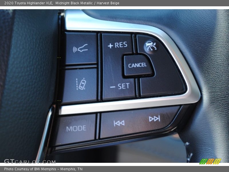 Midnight Black Metallic / Harvest Beige 2020 Toyota Highlander XLE