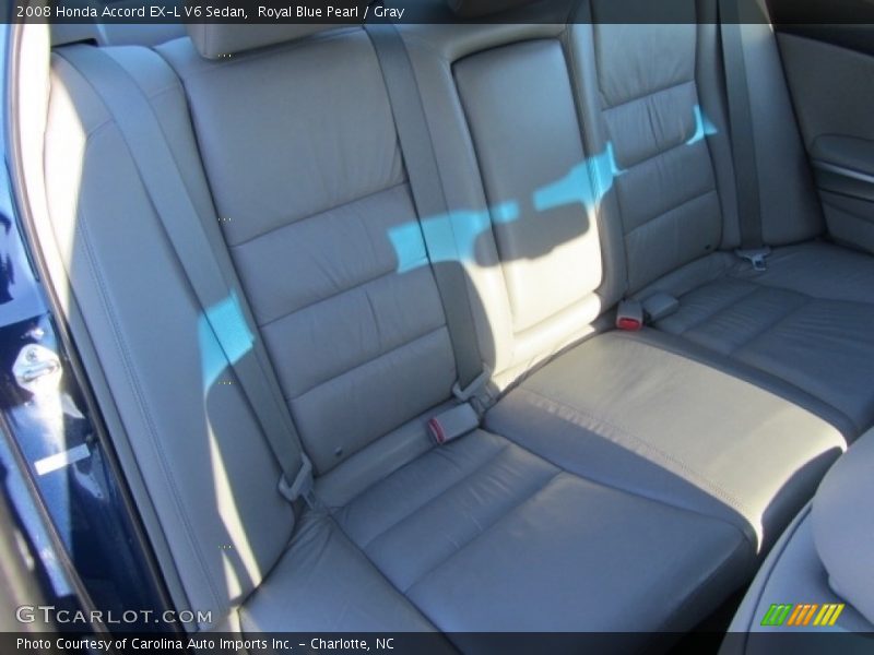 Royal Blue Pearl / Gray 2008 Honda Accord EX-L V6 Sedan