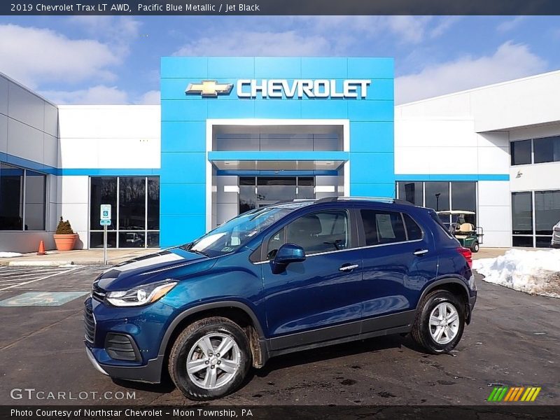 Pacific Blue Metallic / Jet Black 2019 Chevrolet Trax LT AWD