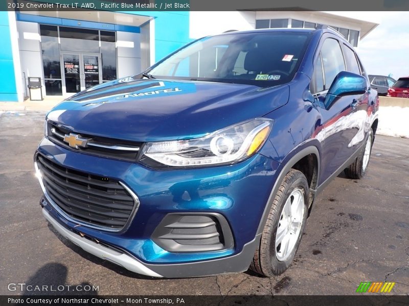 Pacific Blue Metallic / Jet Black 2019 Chevrolet Trax LT AWD