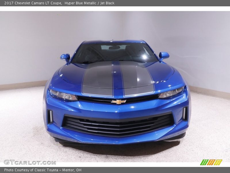Hyper Blue Metallic / Jet Black 2017 Chevrolet Camaro LT Coupe