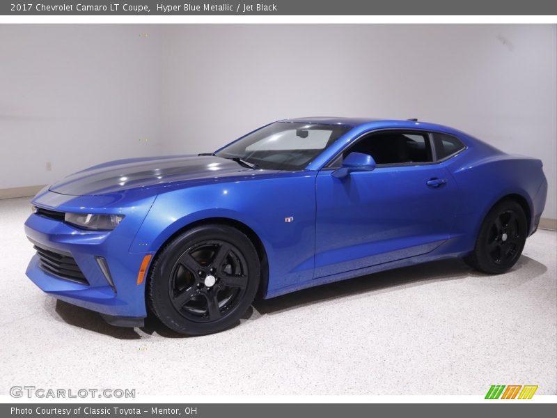 Hyper Blue Metallic / Jet Black 2017 Chevrolet Camaro LT Coupe