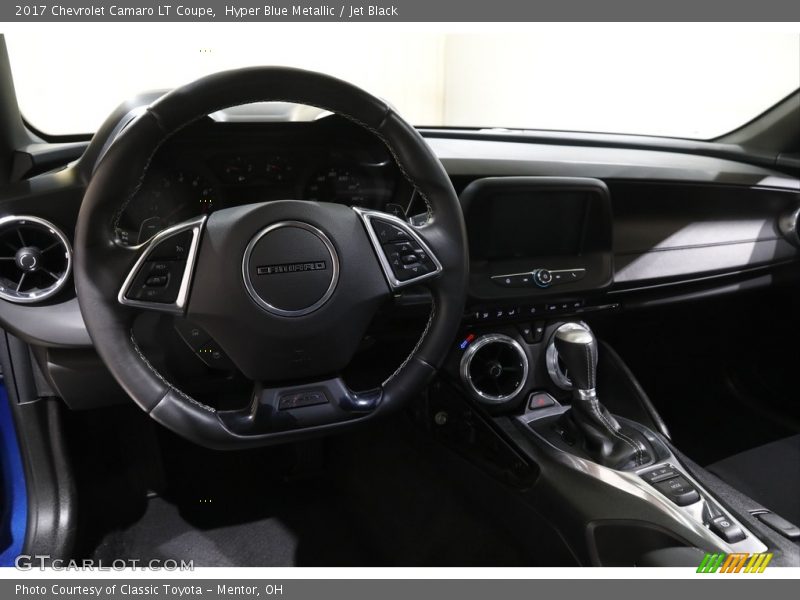 Hyper Blue Metallic / Jet Black 2017 Chevrolet Camaro LT Coupe
