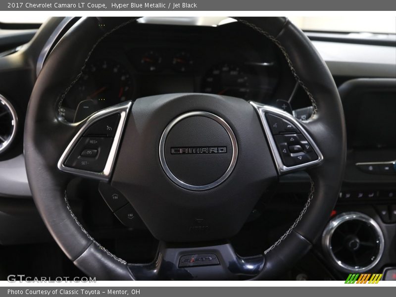 Hyper Blue Metallic / Jet Black 2017 Chevrolet Camaro LT Coupe