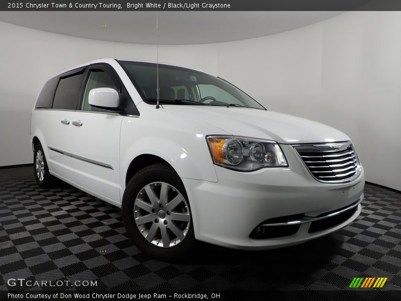 Bright White / Black/Light Graystone 2015 Chrysler Town & Country Touring