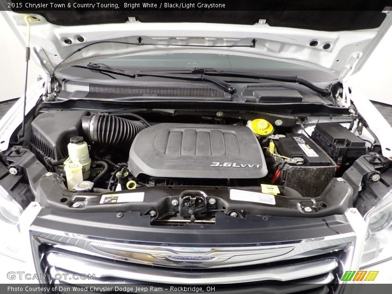 Bright White / Black/Light Graystone 2015 Chrysler Town & Country Touring