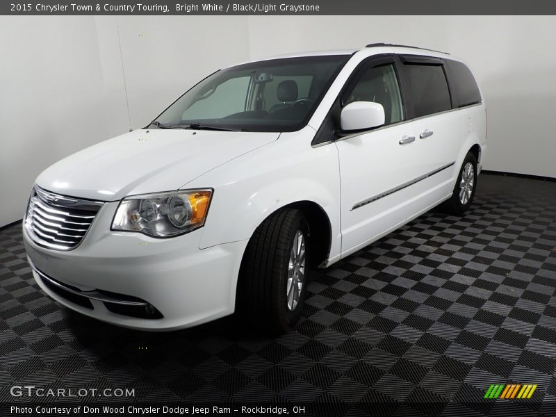 Bright White / Black/Light Graystone 2015 Chrysler Town & Country Touring