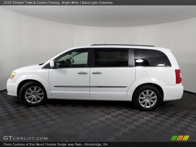 Bright White / Black/Light Graystone 2015 Chrysler Town & Country Touring