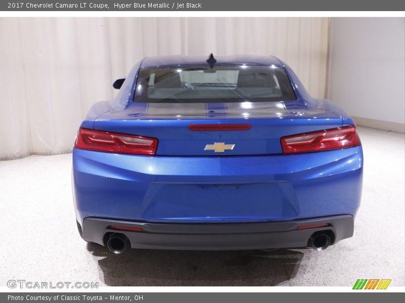 Hyper Blue Metallic / Jet Black 2017 Chevrolet Camaro LT Coupe
