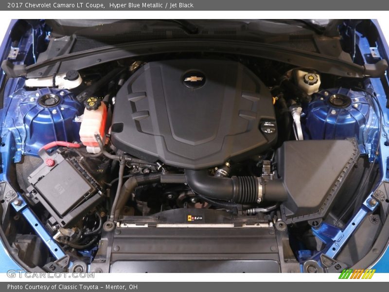 Hyper Blue Metallic / Jet Black 2017 Chevrolet Camaro LT Coupe