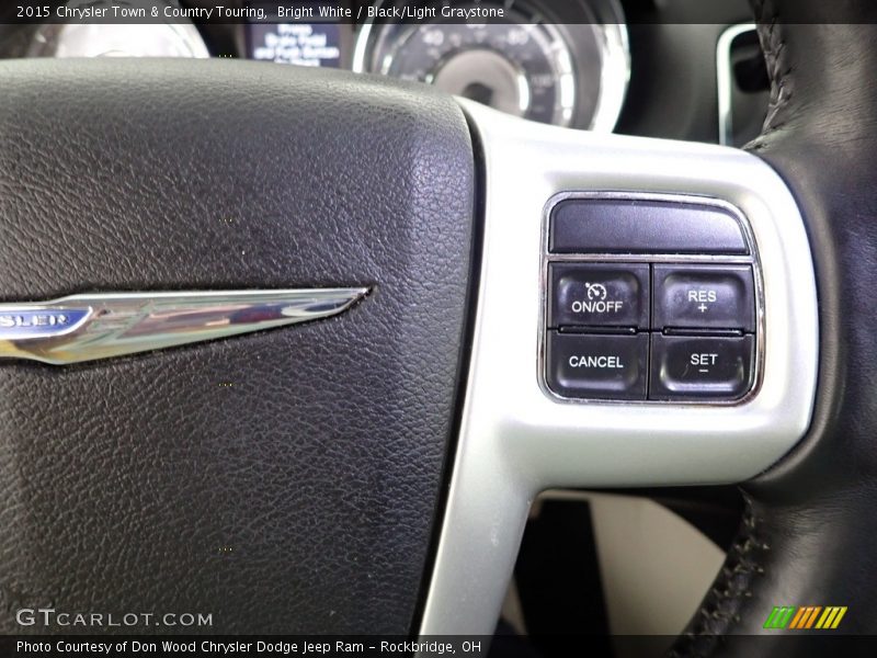 Bright White / Black/Light Graystone 2015 Chrysler Town & Country Touring