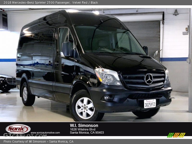 Velvet Red / Black 2018 Mercedes-Benz Sprinter 2500 Passenger