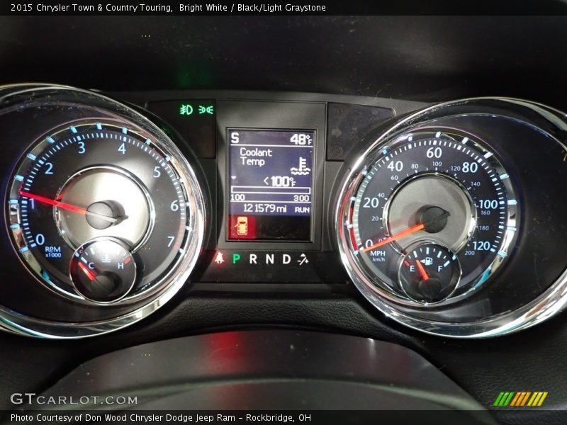 Bright White / Black/Light Graystone 2015 Chrysler Town & Country Touring