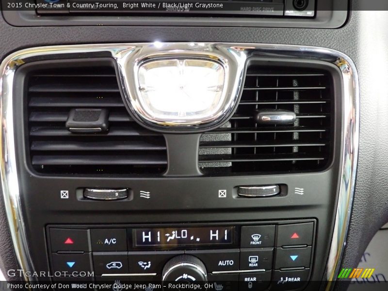 Bright White / Black/Light Graystone 2015 Chrysler Town & Country Touring