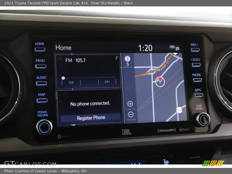 Navigation of 2021 Tacoma TRD Sport Double Cab 4x4