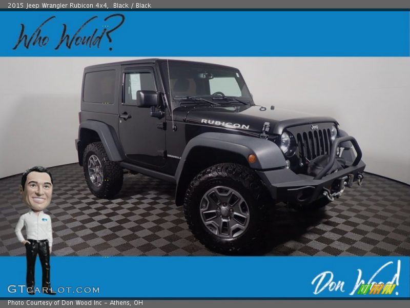 Black / Black 2015 Jeep Wrangler Rubicon 4x4