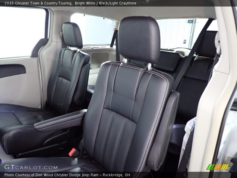 Bright White / Black/Light Graystone 2015 Chrysler Town & Country Touring