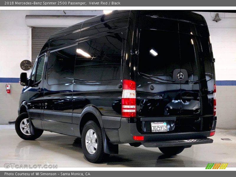 Velvet Red / Black 2018 Mercedes-Benz Sprinter 2500 Passenger