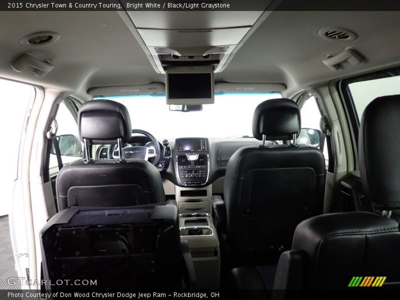 Bright White / Black/Light Graystone 2015 Chrysler Town & Country Touring