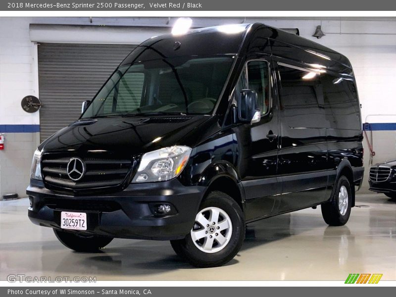 Velvet Red / Black 2018 Mercedes-Benz Sprinter 2500 Passenger