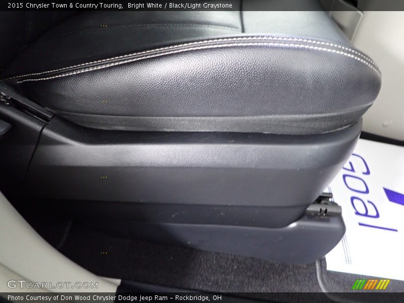 Bright White / Black/Light Graystone 2015 Chrysler Town & Country Touring