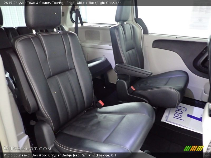 Bright White / Black/Light Graystone 2015 Chrysler Town & Country Touring