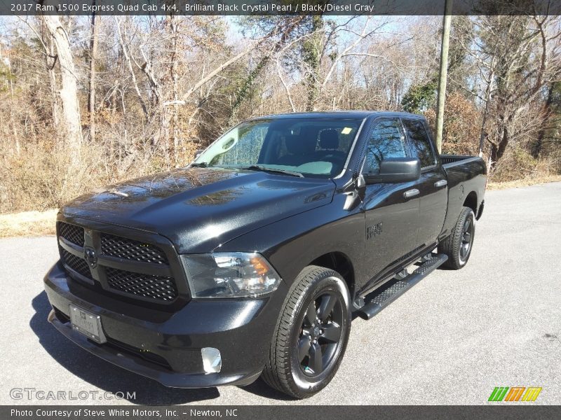 Brilliant Black Crystal Pearl / Black/Diesel Gray 2017 Ram 1500 Express Quad Cab 4x4