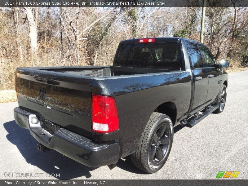 Brilliant Black Crystal Pearl / Black/Diesel Gray 2017 Ram 1500 Express Quad Cab 4x4