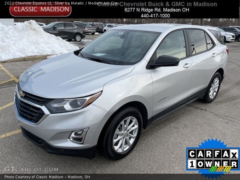 Silver Ice Metallic / Medium Ash Gray 2021 Chevrolet Equinox LS