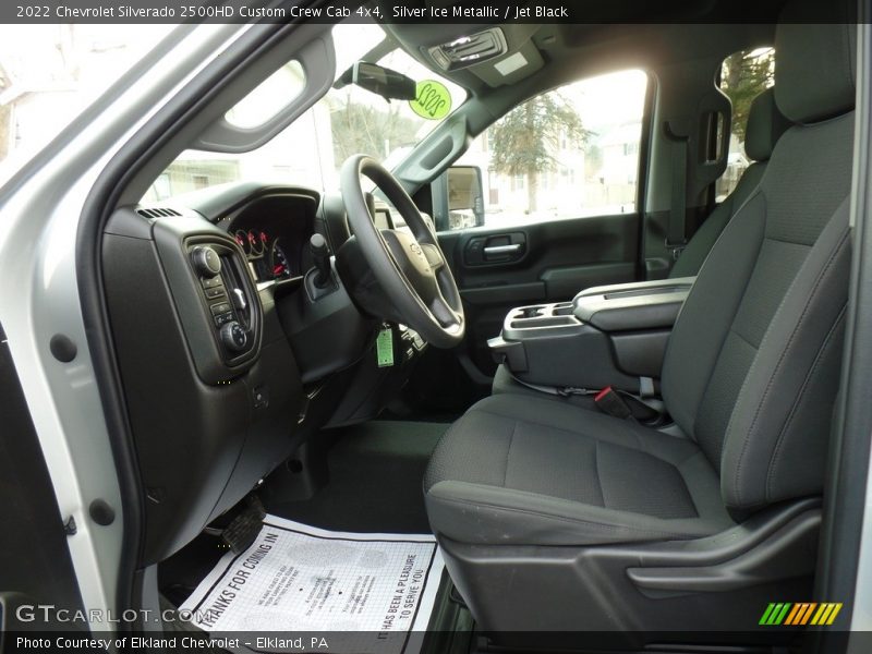  2022 Silverado 2500HD Custom Crew Cab 4x4 Jet Black Interior