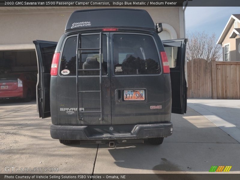 Indigo Blue Metallic / Medium Pewter 2003 GMC Savana Van 1500 Passenger Camper Conversion