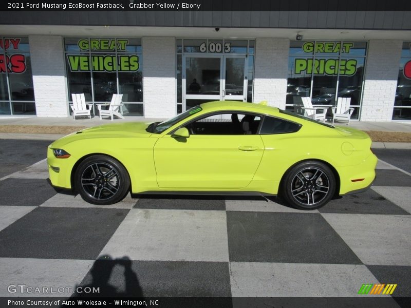 Grabber Yellow / Ebony 2021 Ford Mustang EcoBoost Fastback