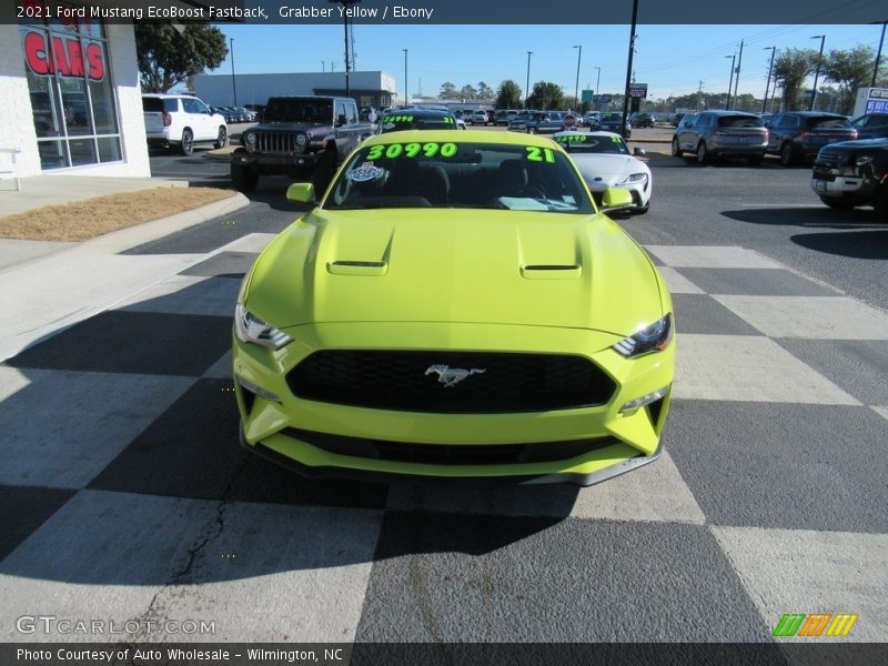 Grabber Yellow / Ebony 2021 Ford Mustang EcoBoost Fastback