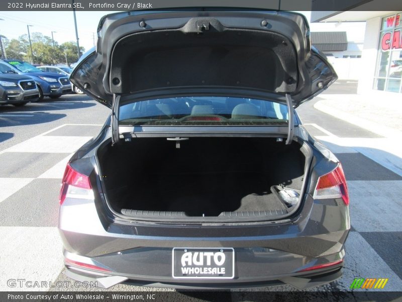 Portofino Gray / Black 2022 Hyundai Elantra SEL