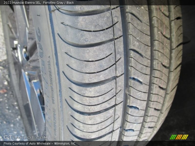 Portofino Gray / Black 2022 Hyundai Elantra SEL