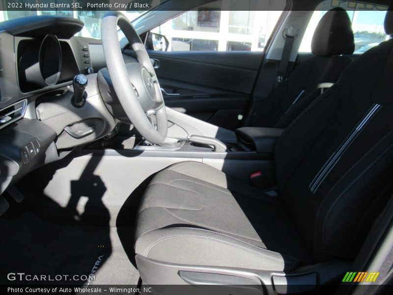 Portofino Gray / Black 2022 Hyundai Elantra SEL