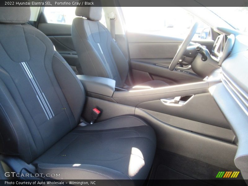 Portofino Gray / Black 2022 Hyundai Elantra SEL