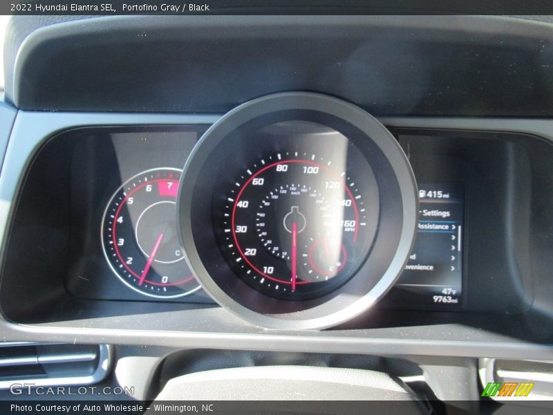 Portofino Gray / Black 2022 Hyundai Elantra SEL