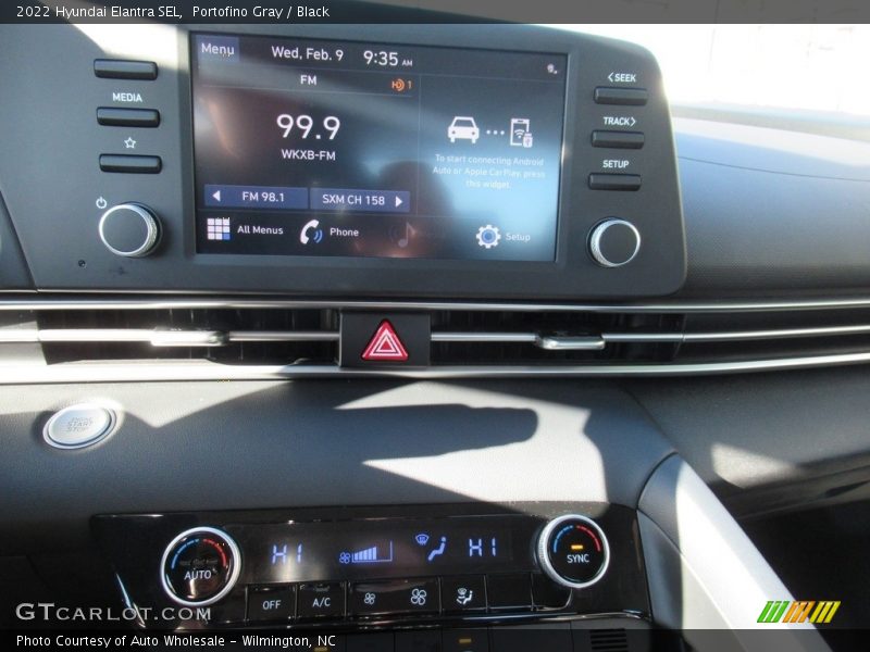 Portofino Gray / Black 2022 Hyundai Elantra SEL