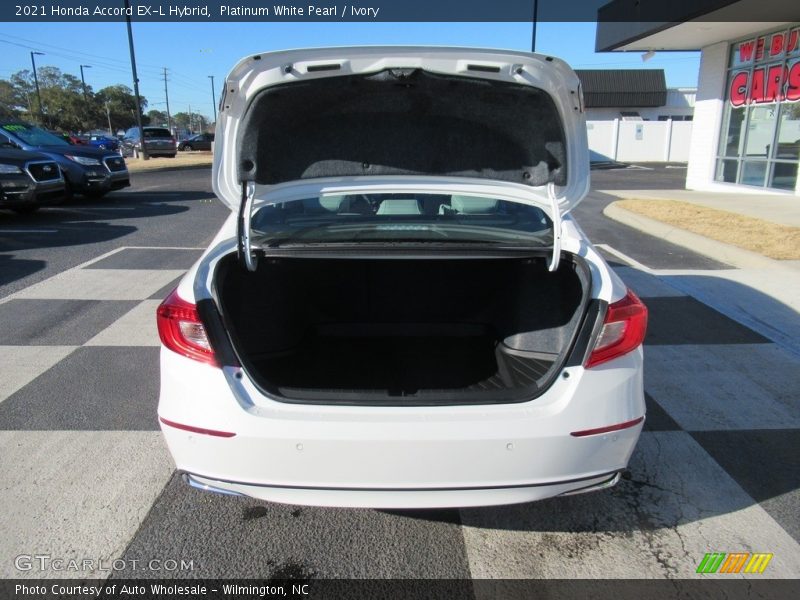 Platinum White Pearl / Ivory 2021 Honda Accord EX-L Hybrid