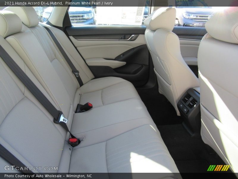 Platinum White Pearl / Ivory 2021 Honda Accord EX-L Hybrid