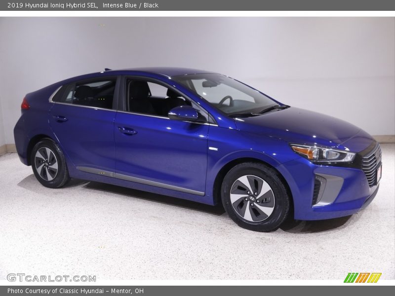 Intense Blue / Black 2019 Hyundai Ioniq Hybrid SEL
