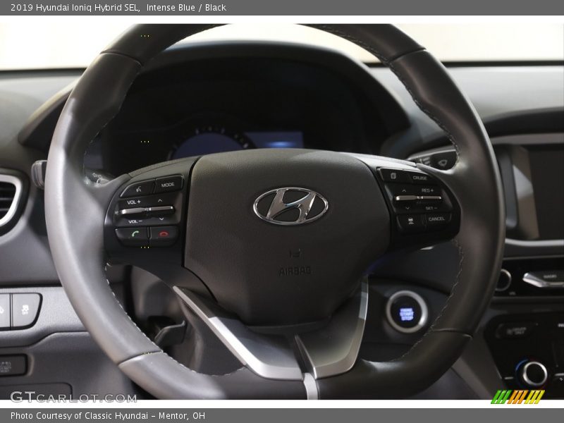 Intense Blue / Black 2019 Hyundai Ioniq Hybrid SEL