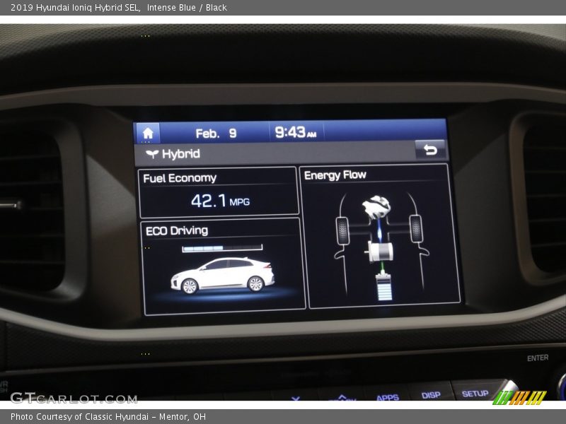 Intense Blue / Black 2019 Hyundai Ioniq Hybrid SEL